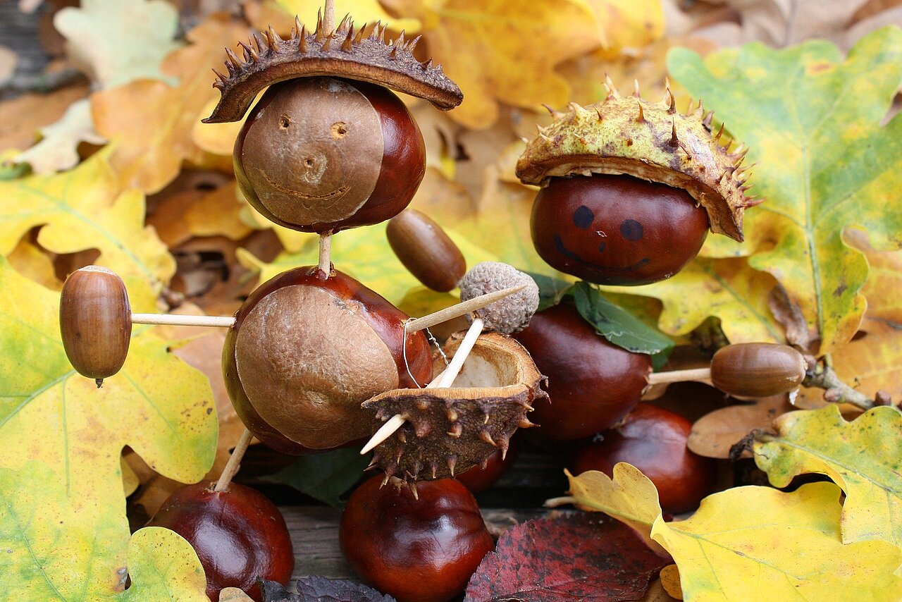 Figuren aus Kastanien